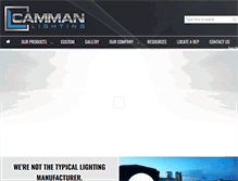 Tablet Screenshot of cammanlighting.com